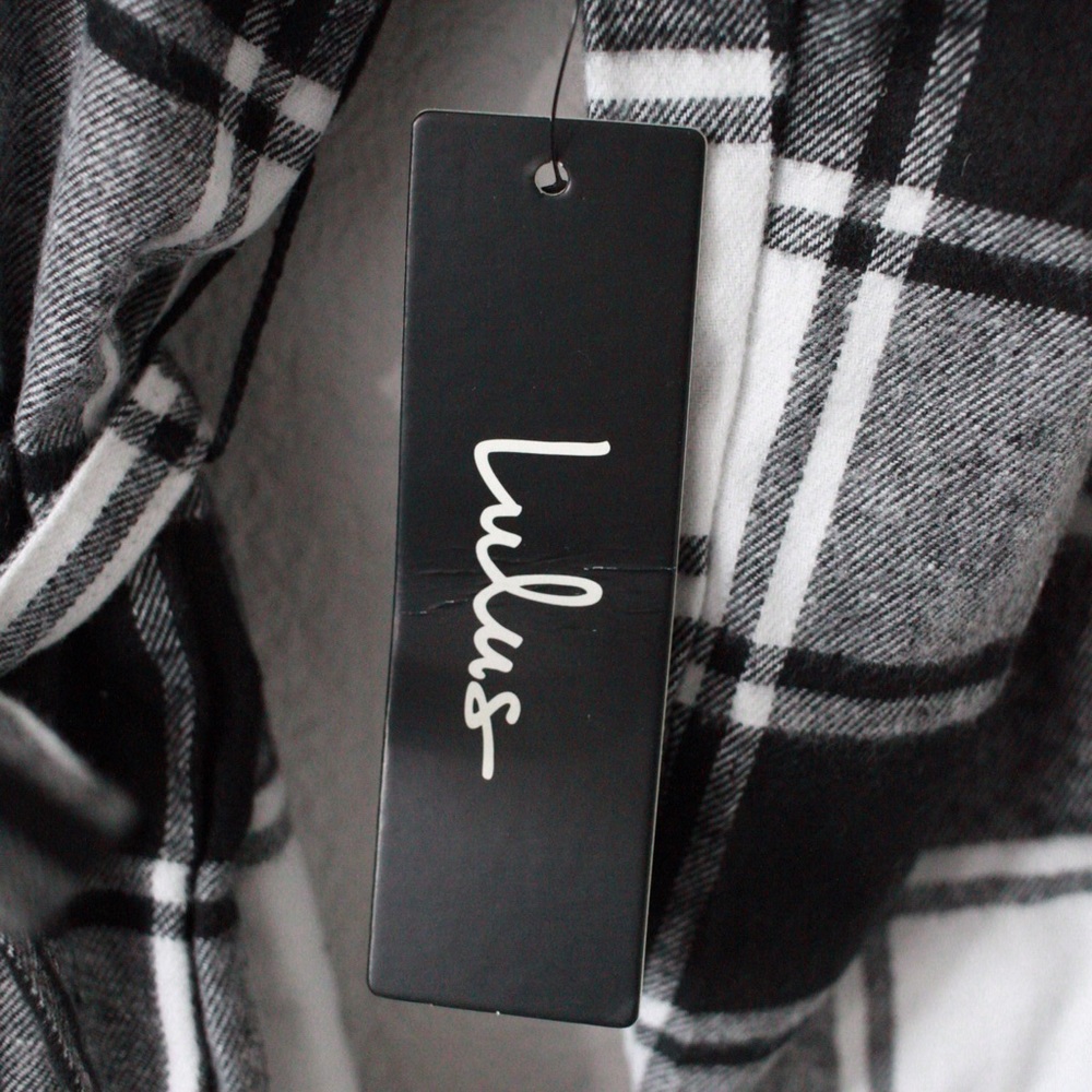 Sequoia Park B/W plaid flannel shirt dress - Picture 8 of 8